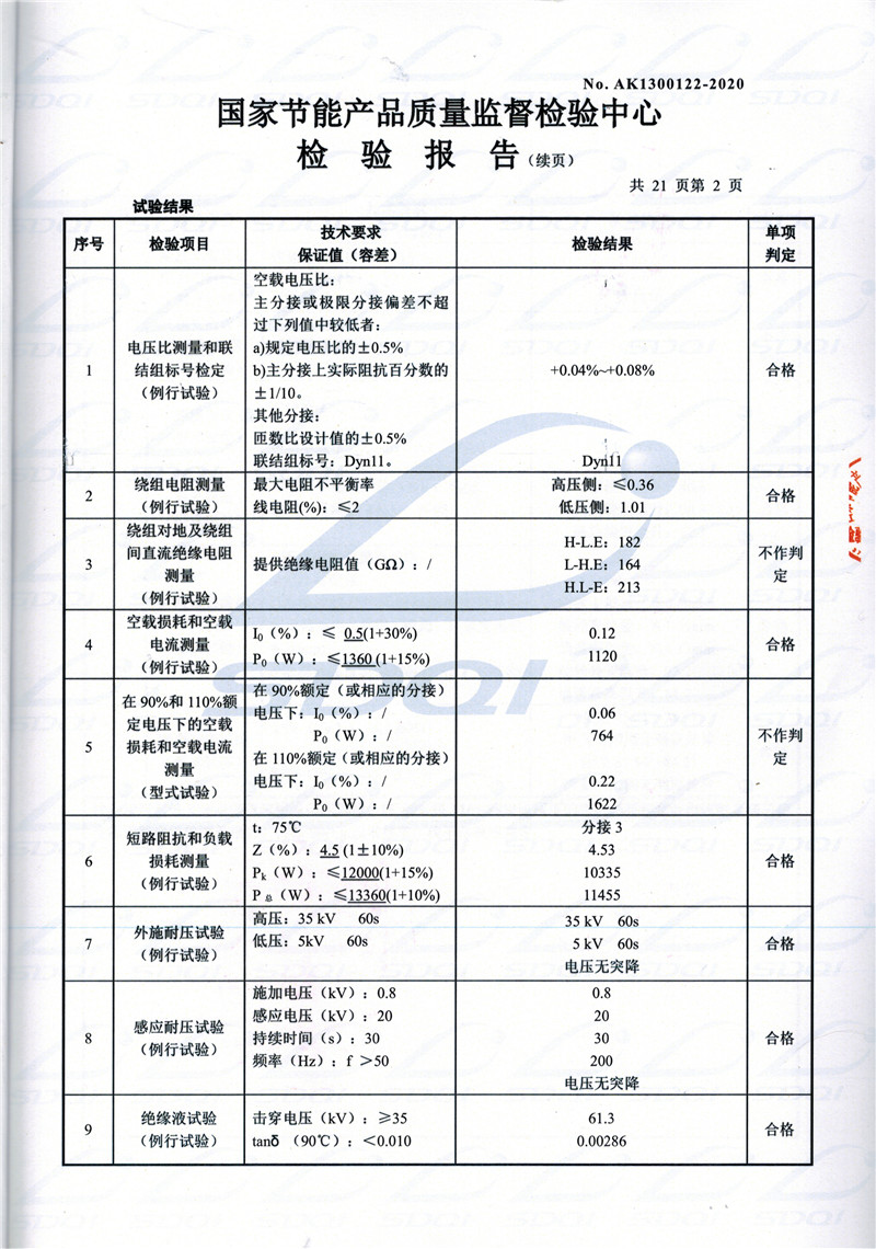 高低压试验报告-S11-1250晋宁晋宁晋宁油浸式变压器-2.jpg